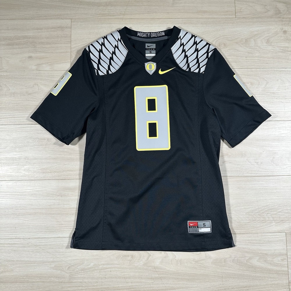 Nike Oregon Ducks Marcus Mariota Football Jersey 8 Black Mens Small MSTR08389-OD